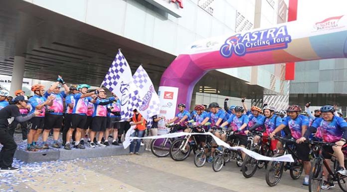 Meriahkan HUT Astra Cyling Tour Ke-4 dengan Bersepeda