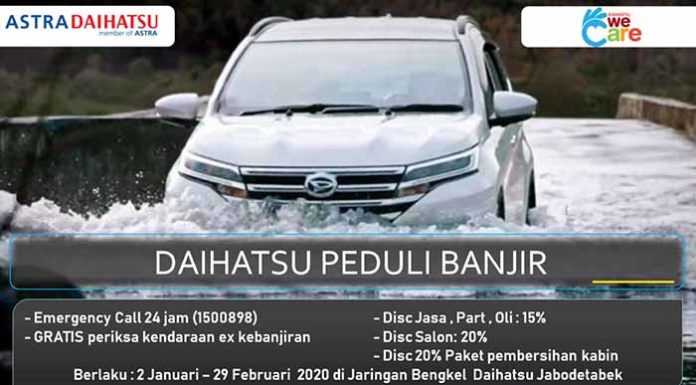 Program Paket After Sales ‘Daihatsu Peduli Banjir’ Bagi Pelanggan