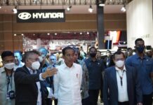 Kunjungan Presiden Republik Indonesia ke Hyundai Sustainable Space di IIMS 2023