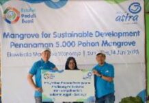 Asuransi Astra Tanam 5.000 Bibit Pohon Mangrove di Surabaya
