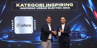 Ofero Stareer 5 Lit Raih Penghargaan Urban Electric Bike Ofero